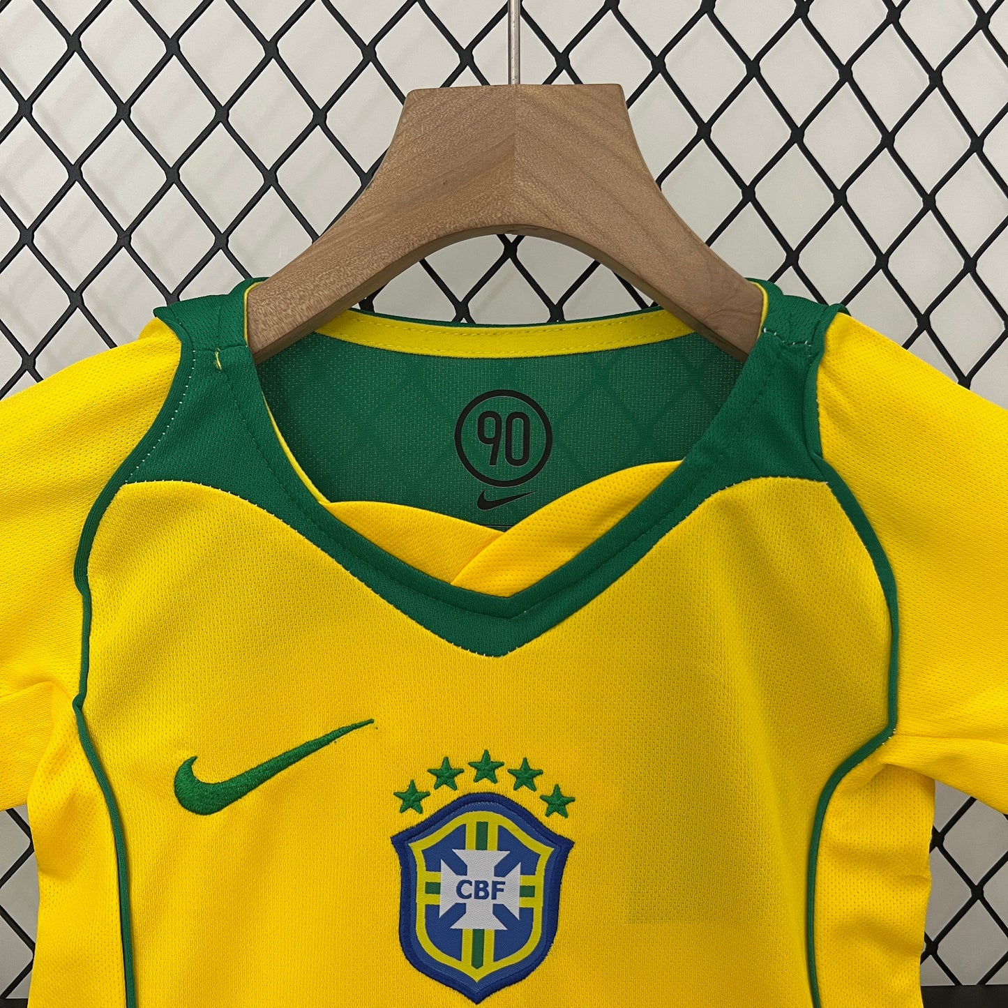 CAMISETA PRIMERA EQUIPACIÓN BRASIL 2004 INFANTIL