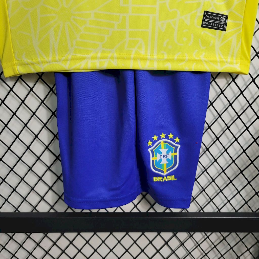 CAMISETA PRIMERA EQUIPACIÓN BRASIL 2024 VERSIÓN INFANTIL