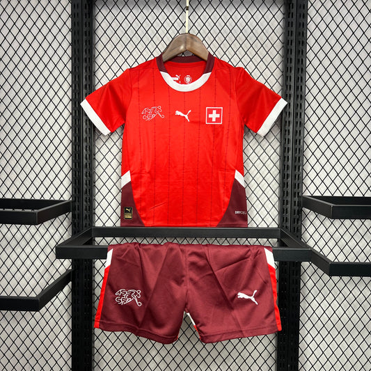 CAMISETA PRIMERA EQUIPACIÓN SUIZA 2024 VERSIÓN INFANTIL