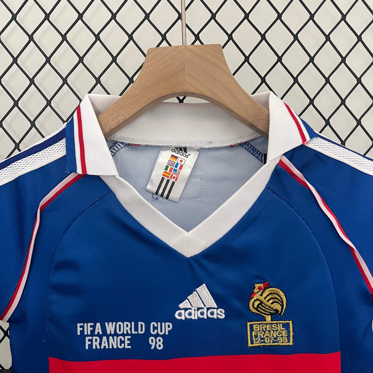 CAMISETA PRIMERA EQUIPACIÓN FRANCIA 1998 INFANTIL