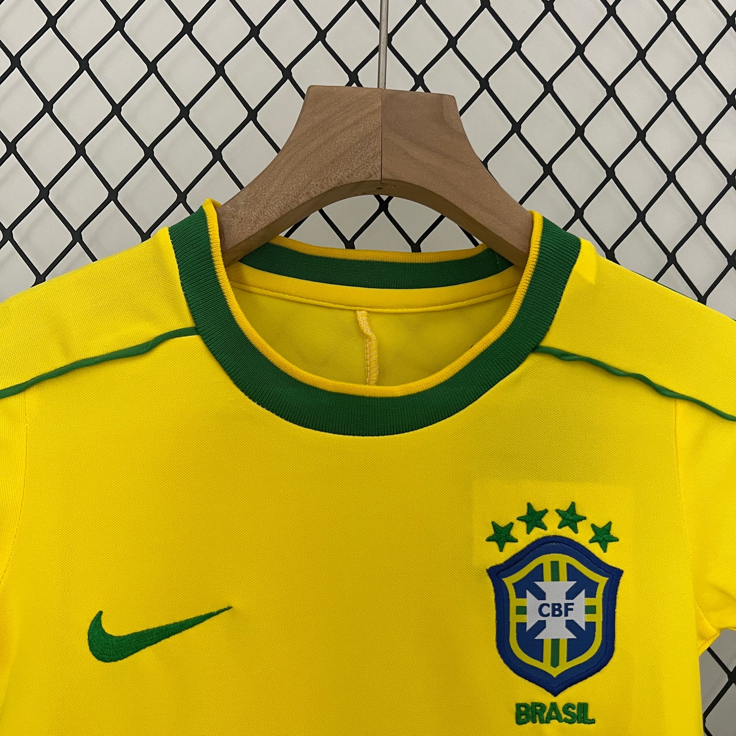 CAMISETA PRIMERA EQUIPACIÓN BRASIL 1998 INFANTIL