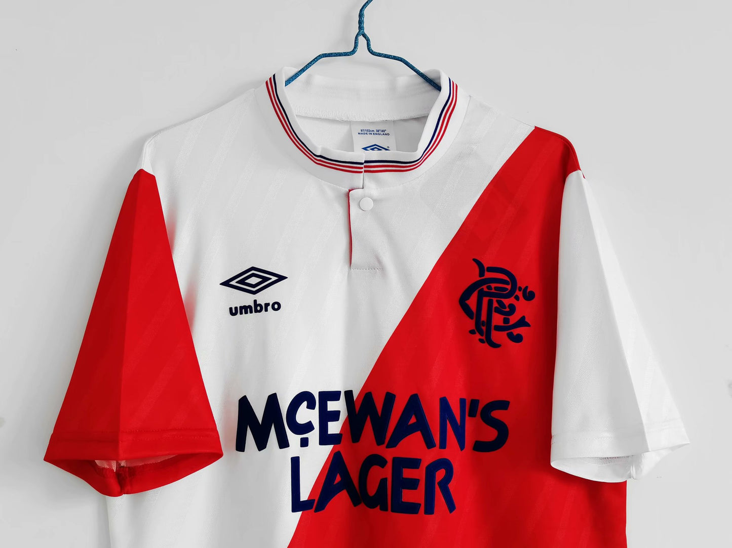 CAMISETA SEGUNDA EQUIPACIÓN RANGERS 1987/90