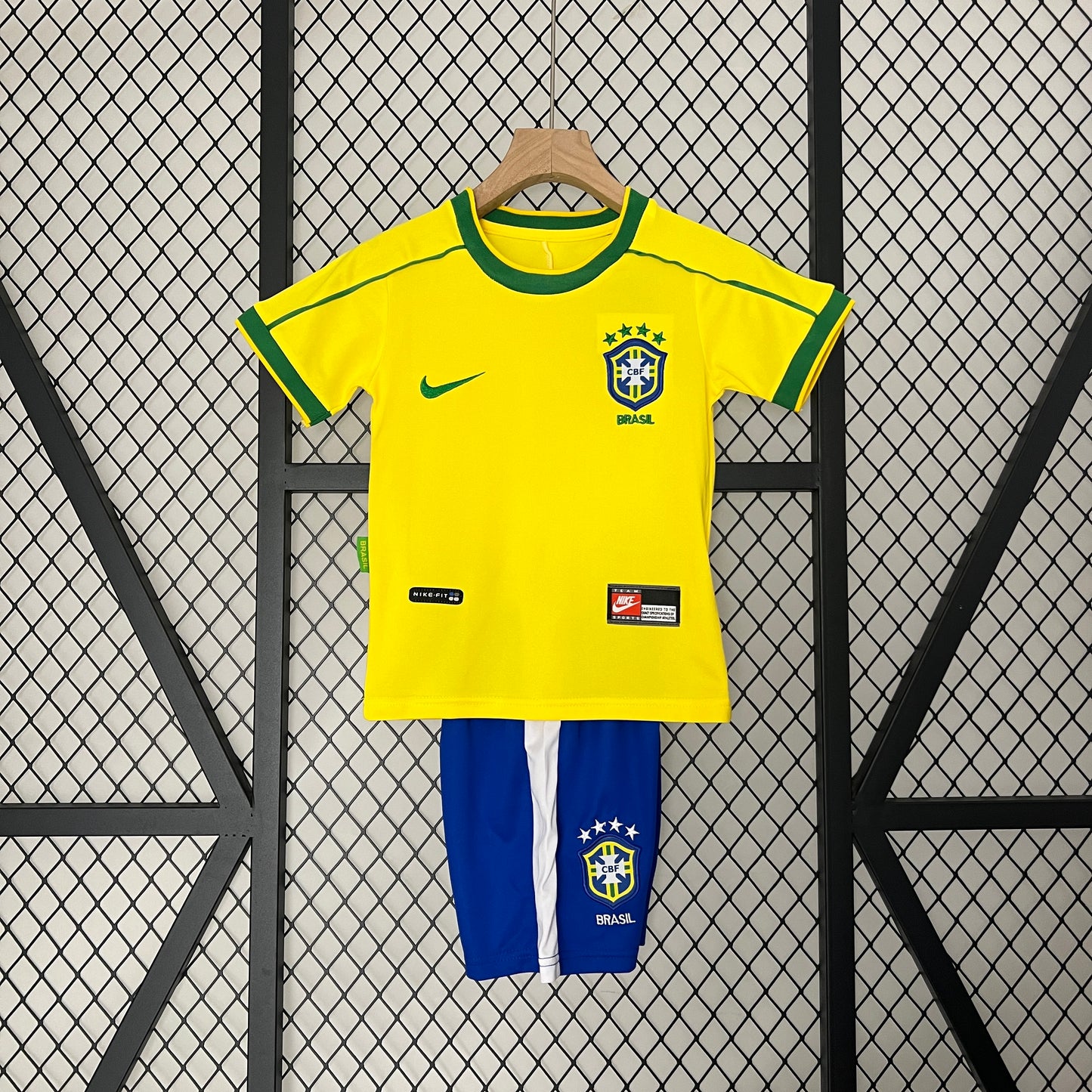 CAMISETA PRIMERA EQUIPACIÓN BRASIL 1998 INFANTIL