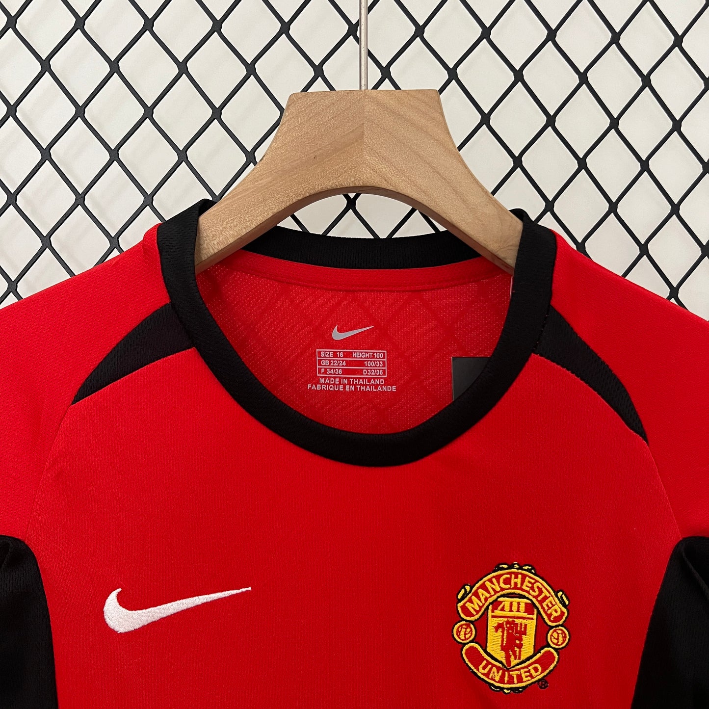 CAMISETA PRIMERA EQUIPACIÓN MANCHESTER UNITED 2002/04 INFANTIL