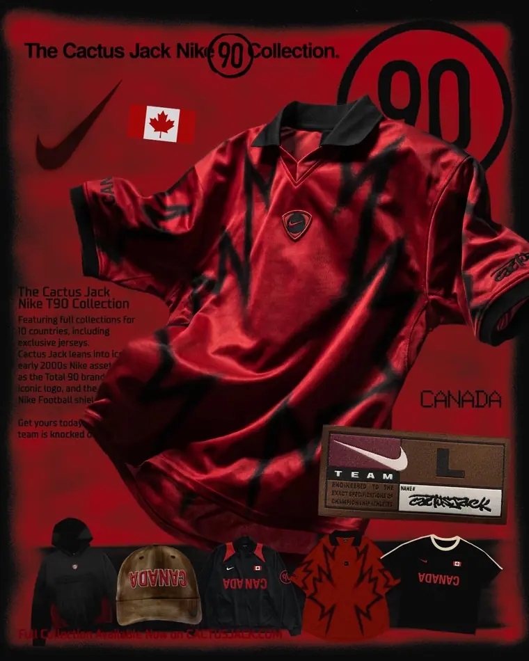 Total 90 × Cactus Jack · Canadá