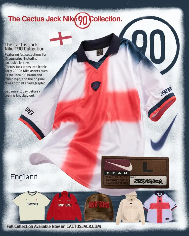 Total 90 × Cactus Jack · Inglaterra