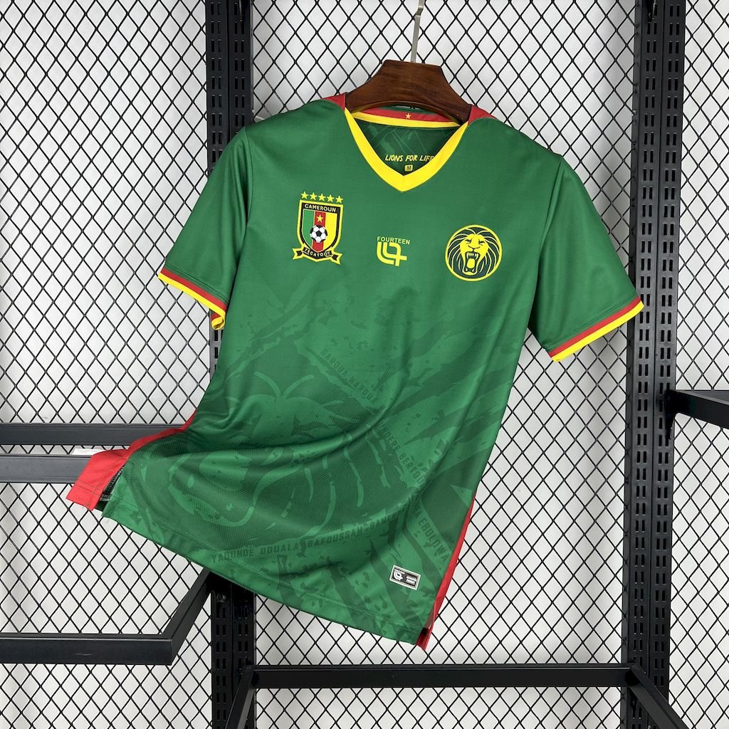 CAMISETA PRIMERA EQUIPACIÓN CAMERÚN 2025 VERSIÓN FAN