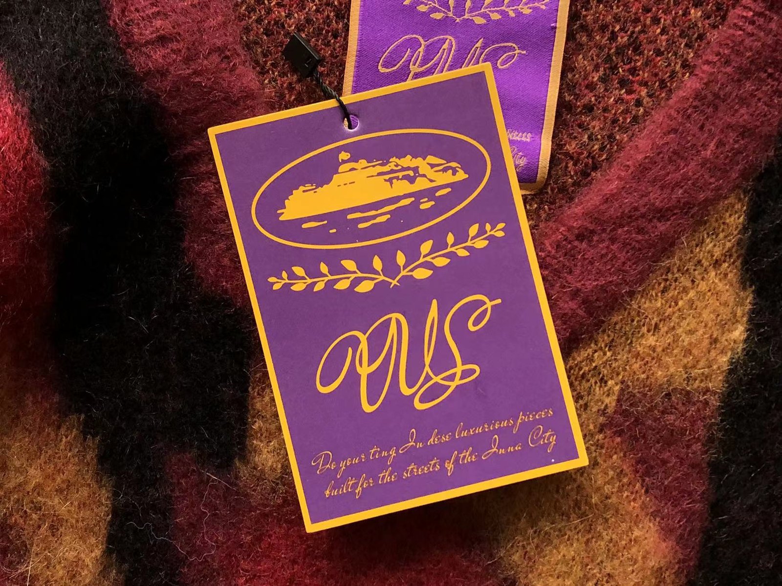 MOHAIR KNIT VEST GUTTA RED CAMO SWEATER CORTEIZ - Imagen 4