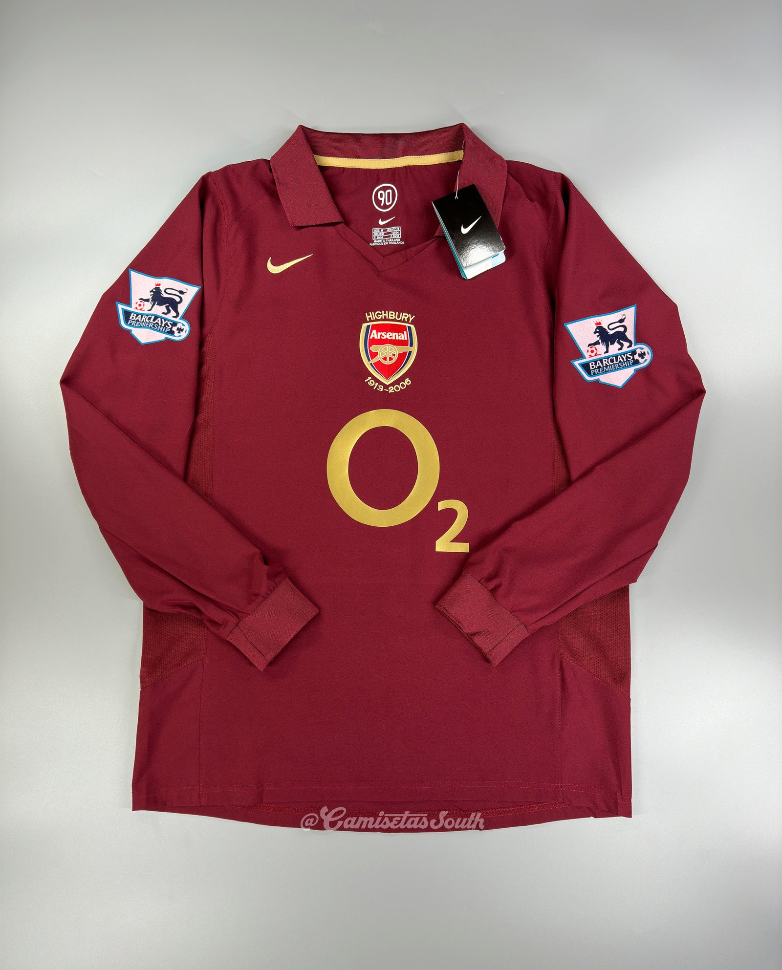 CAMISETA PRIMERA EQUIPACIÓN ARSENAL 2005/06 MANGA LARGA - Imagen 2