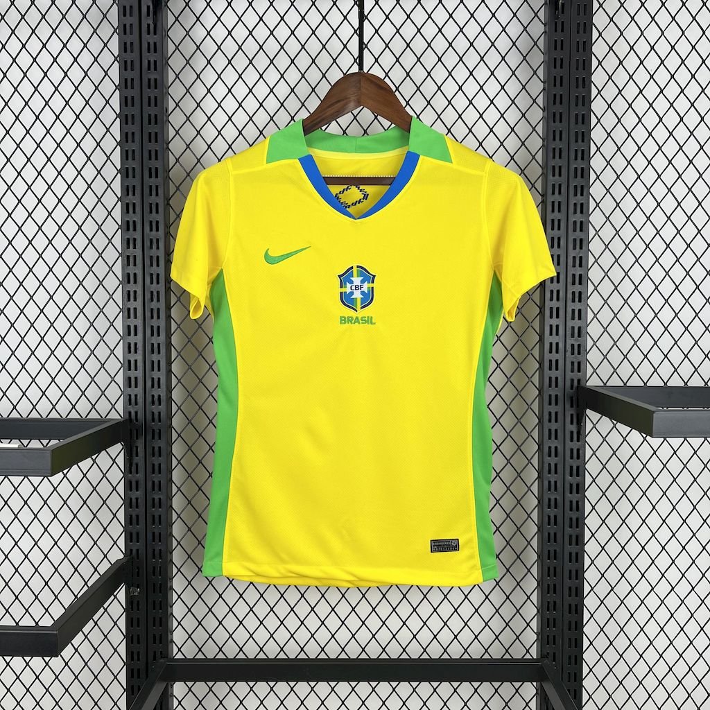 CAMISETA PRIMERA EQUIPACIÓN BRASIL F 2025 VERSIÓN FEMENINA