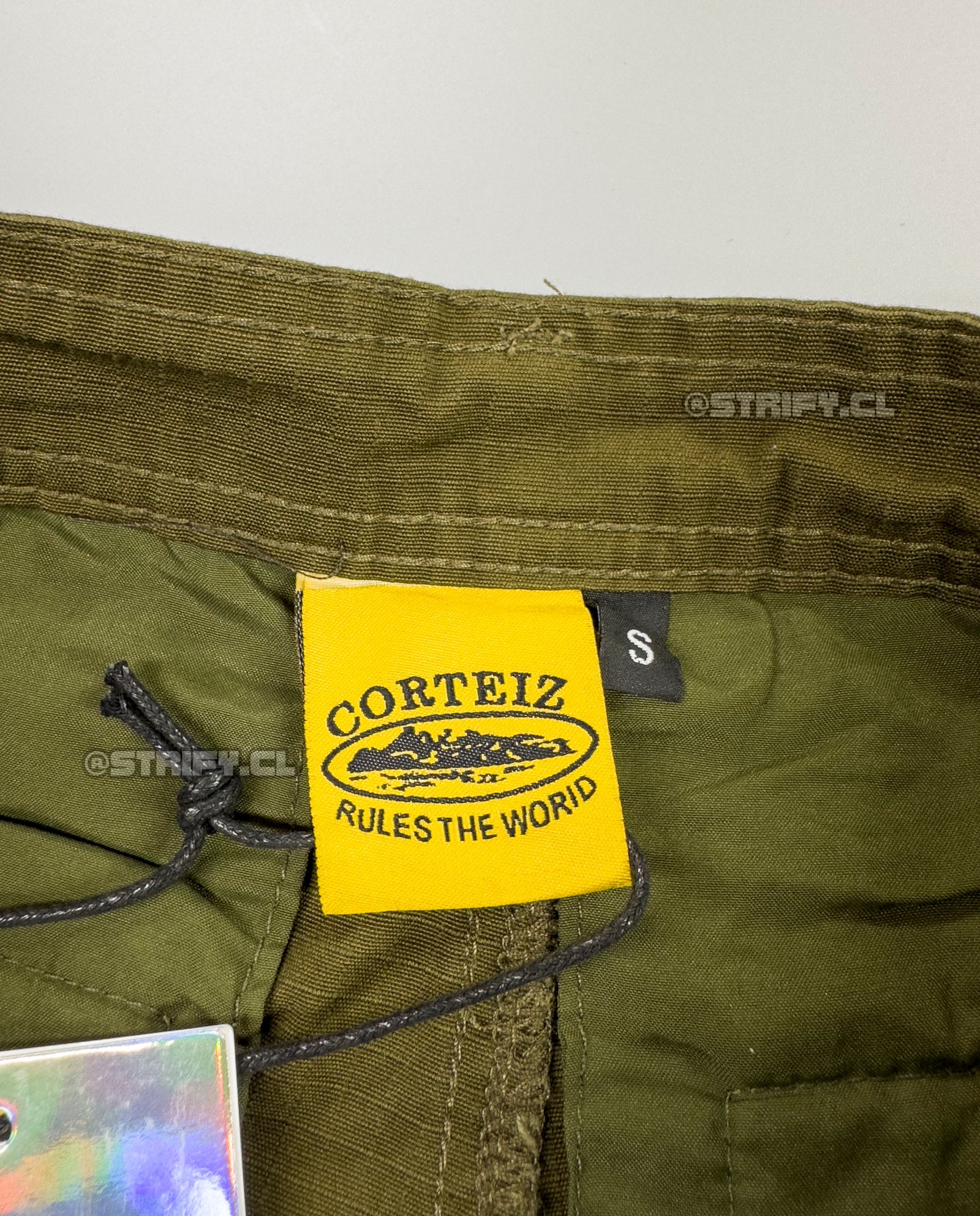 SHORTS CARGO ALCATRAZ KHAKI GREEN CORTEIZ - Imagen 4