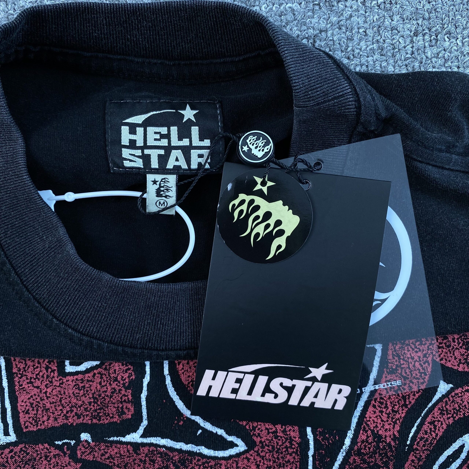 HELLSTAR BLOOD STAR BLACK T-SHIRT - Imagen 4