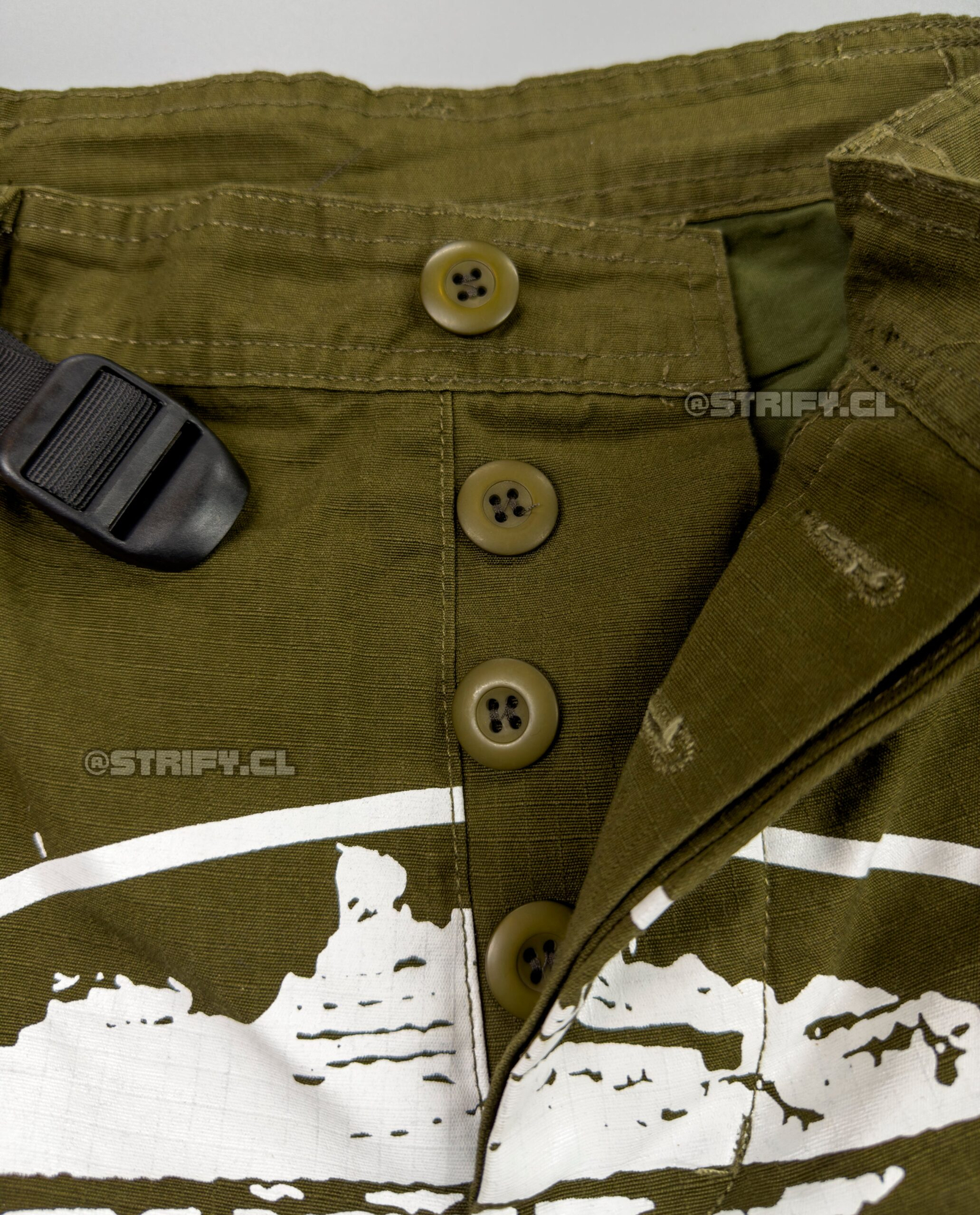 SHORTS CARGO ALCATRAZ KHAKI GREEN CORTEIZ - Imagen 5
