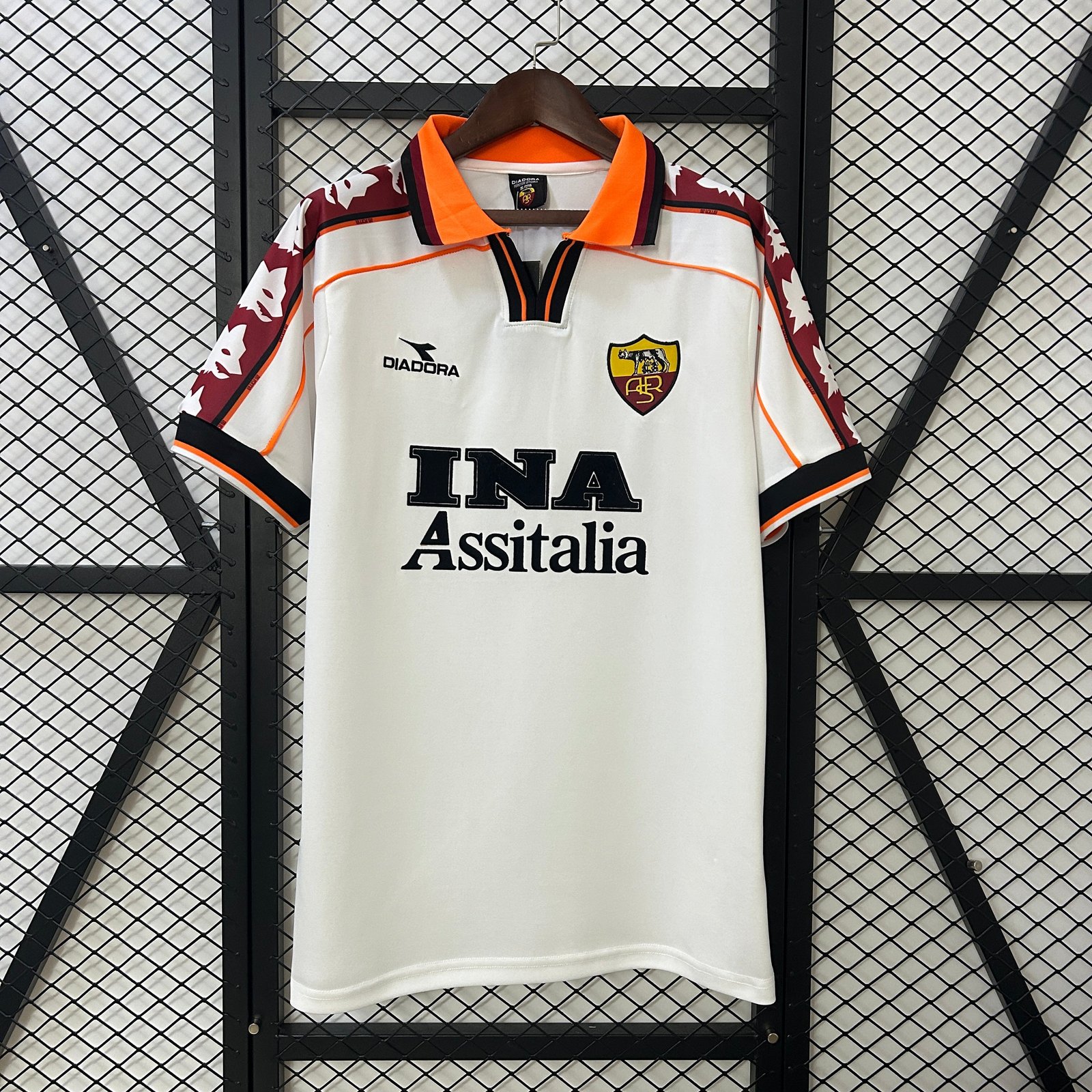 CAMISETA SEGUNDA EQUIPACIÓN AS ROMA 1998/99