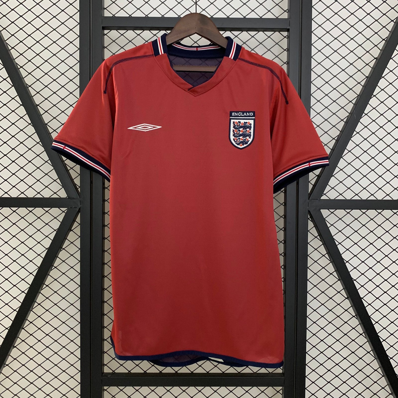 CAMISETA SEGUNDA EQUIPACIÓN INGLATERRA 2002