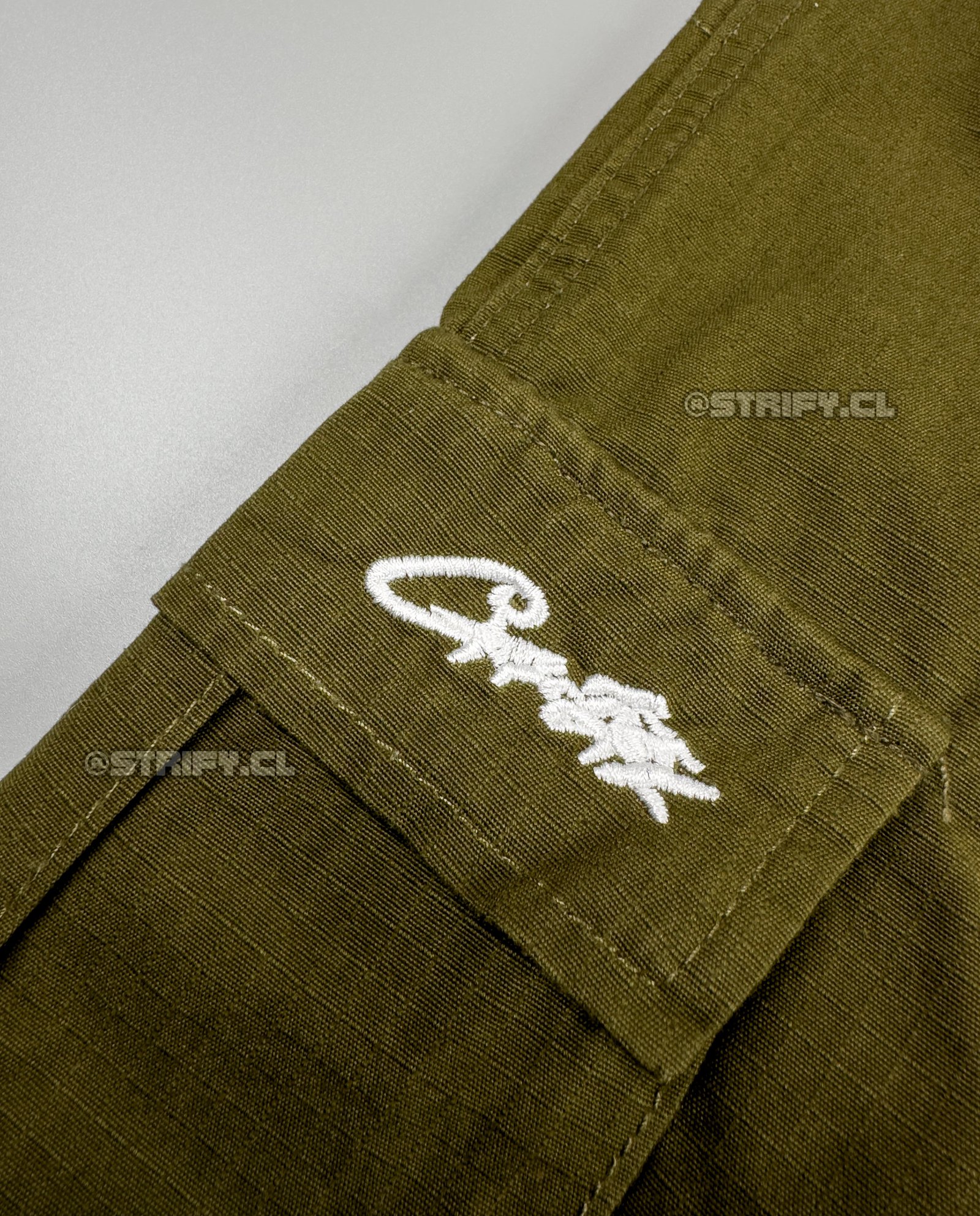 SHORTS CARGO ALCATRAZ KHAKI GREEN CORTEIZ - Imagen 8