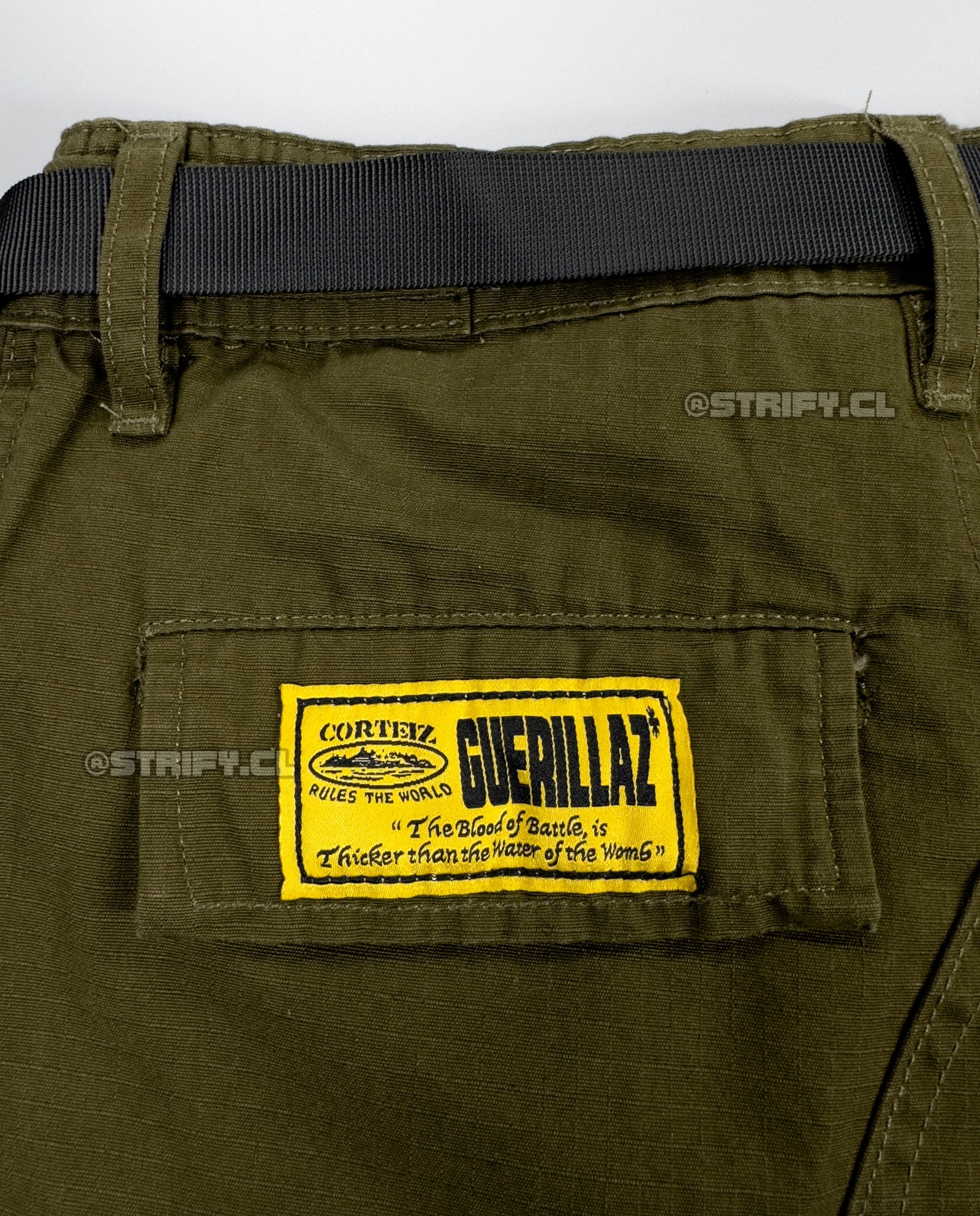SHORTS CARGO ALCATRAZ KHAKI GREEN CORTEIZ - Imagen 9