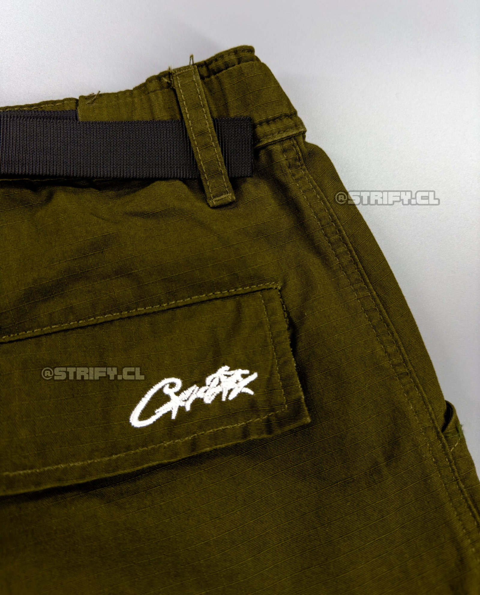 SHORTS CARGO ALCATRAZ KHAKI GREEN CORTEIZ - Imagen 10