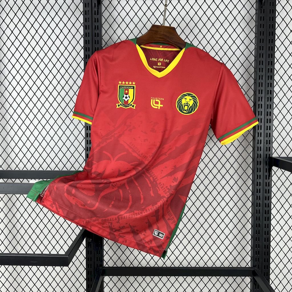 CAMISETA SEGUNDA EQUIPACIÓN CAMERÚN 2025 VERSIÓN FAN