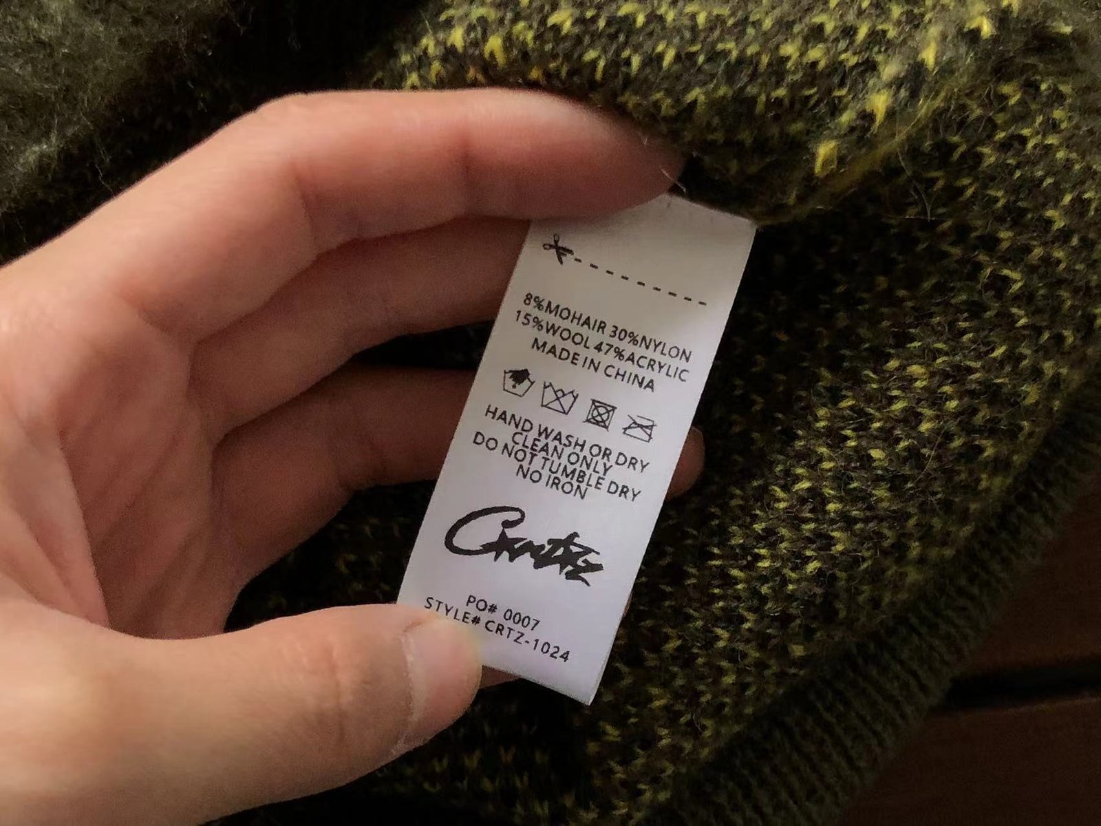 MOHAIR KNIT GUTTA CAMO SWEATER CORTEIZ - Imagen 7