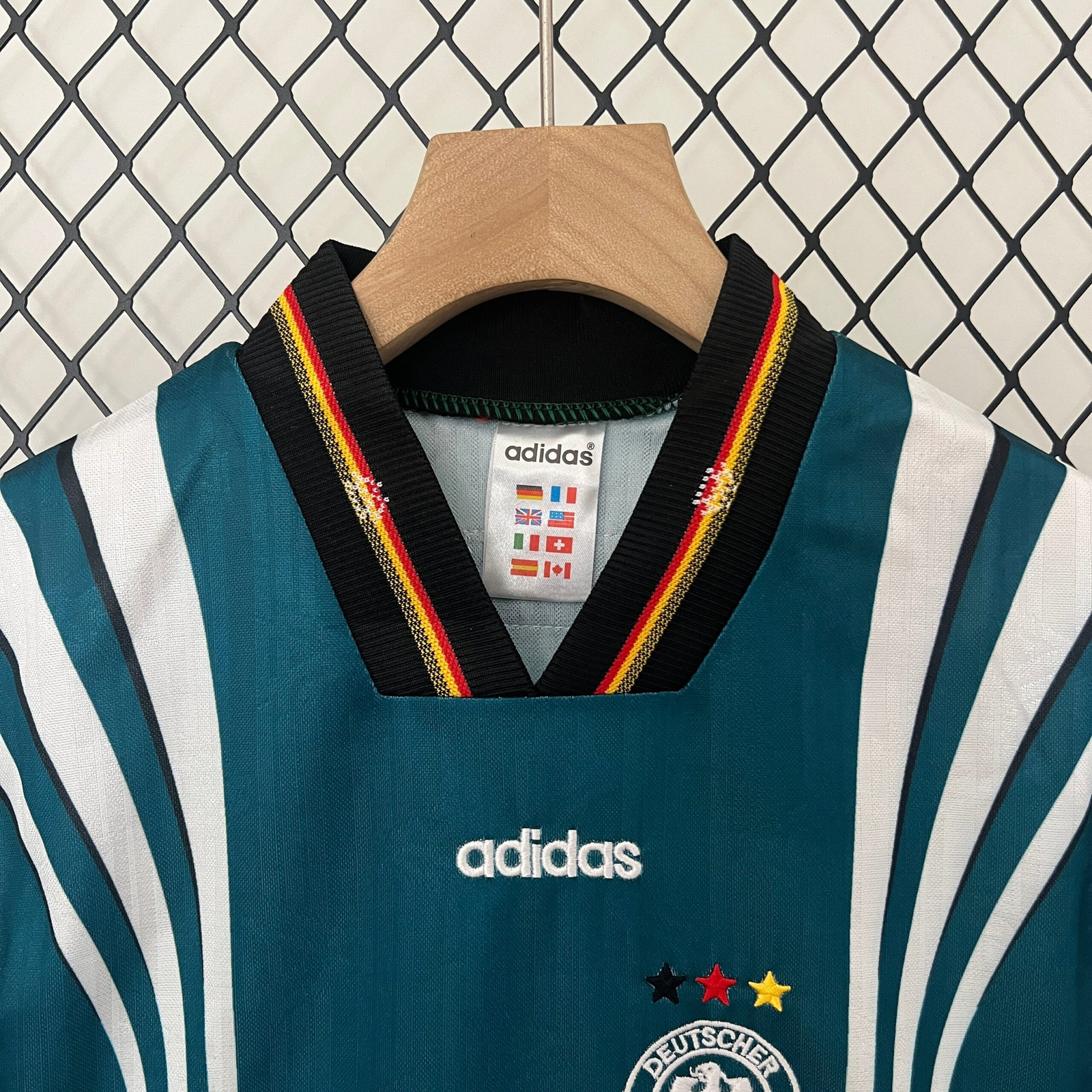 CAMISETA SEGUNDA EQUIPACIÓN ALEMANIA 1996 INFANTIL - Imagen 2