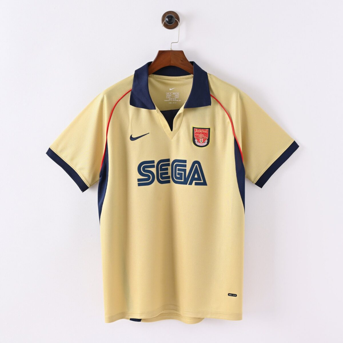 CAMISETA SEGUNDA EQUIPACIÓN ARSENAL 2001/02