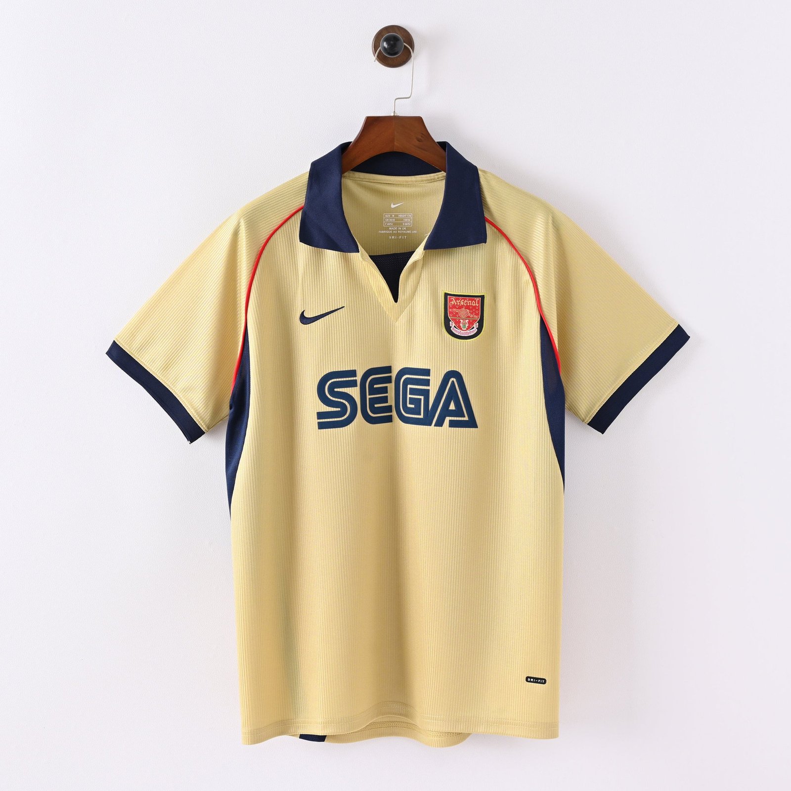 CAMISETA SEGUNDA EQUIPACIÓN ARSENAL 2001/02