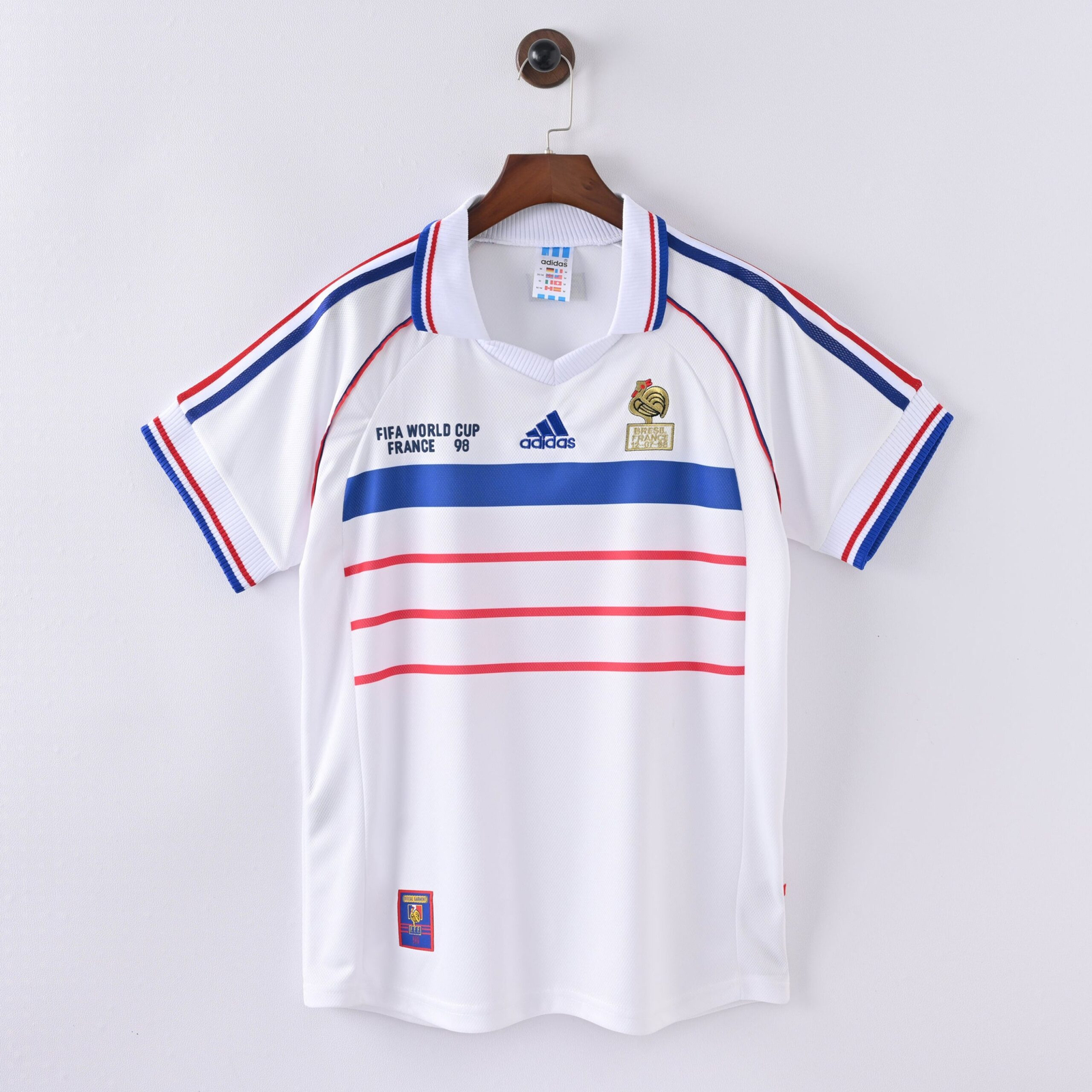 CAMISETA SEGUNDA EQUIPACIÓN FRANCIA 1998