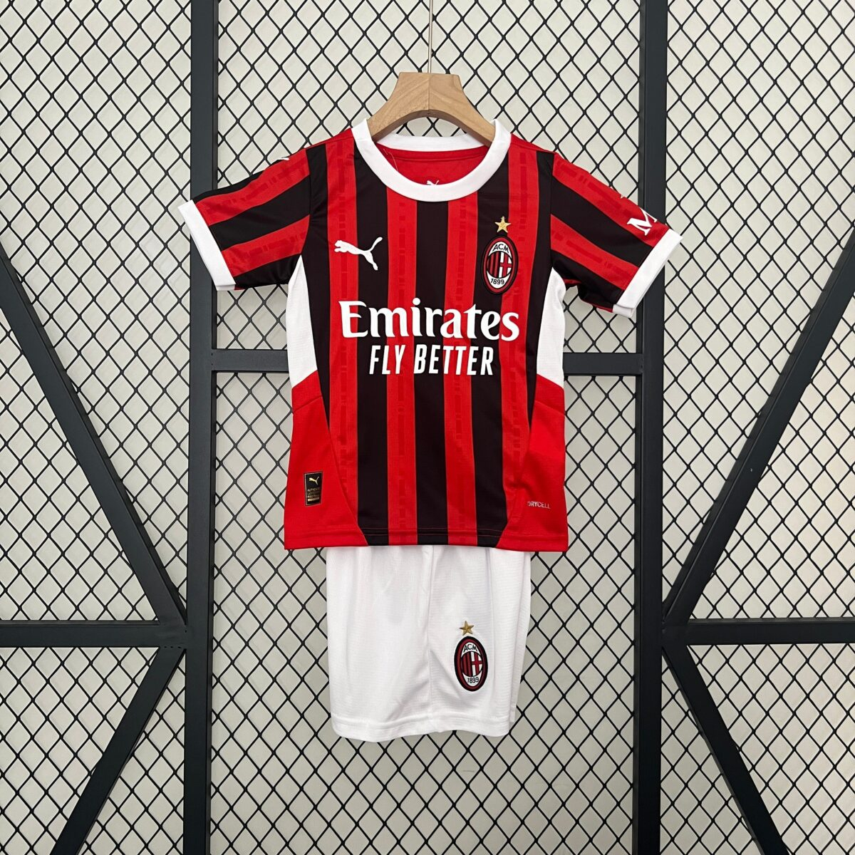 CAMISETA PRIMERA EQUIPACIÓN AC MILAN 24/25 VERSIÓN INFANTIL