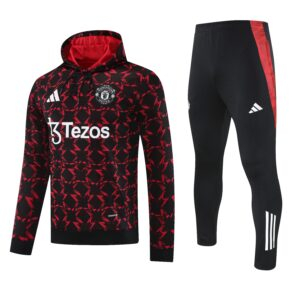 CONJUNTO DE BUZO SIN CIERRE CON GORRO MANCHESTER UNITED