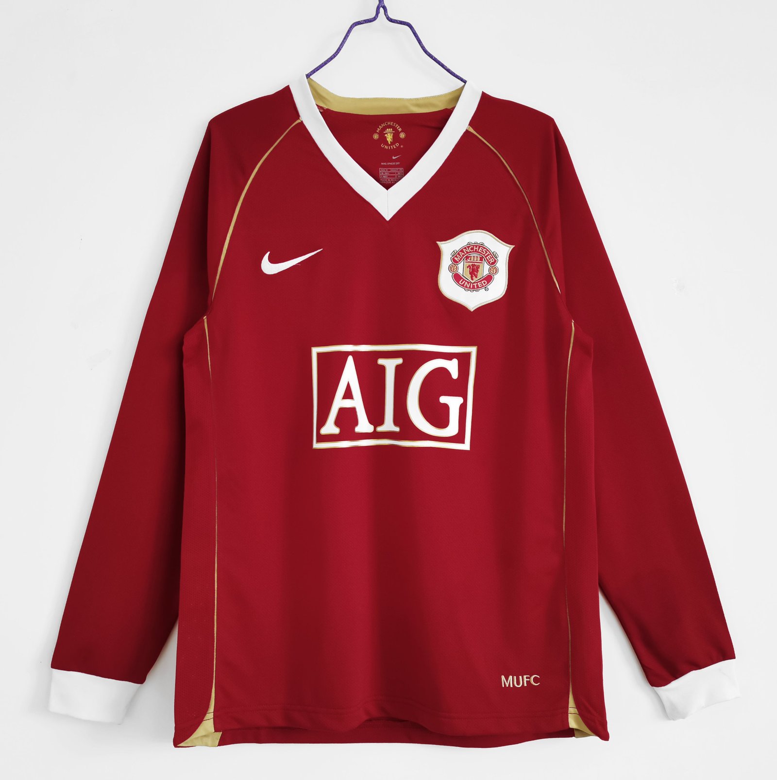 CAMISETA PRIMERA EQUIPACIÓN MANCHESTER UNITED 2006/07 - Imagen 9