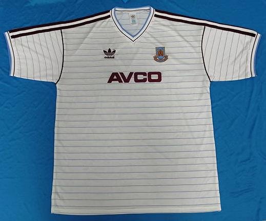 CAMISETA SEGUNDA EQUIPACIÓN WEST HAM 1985/87
