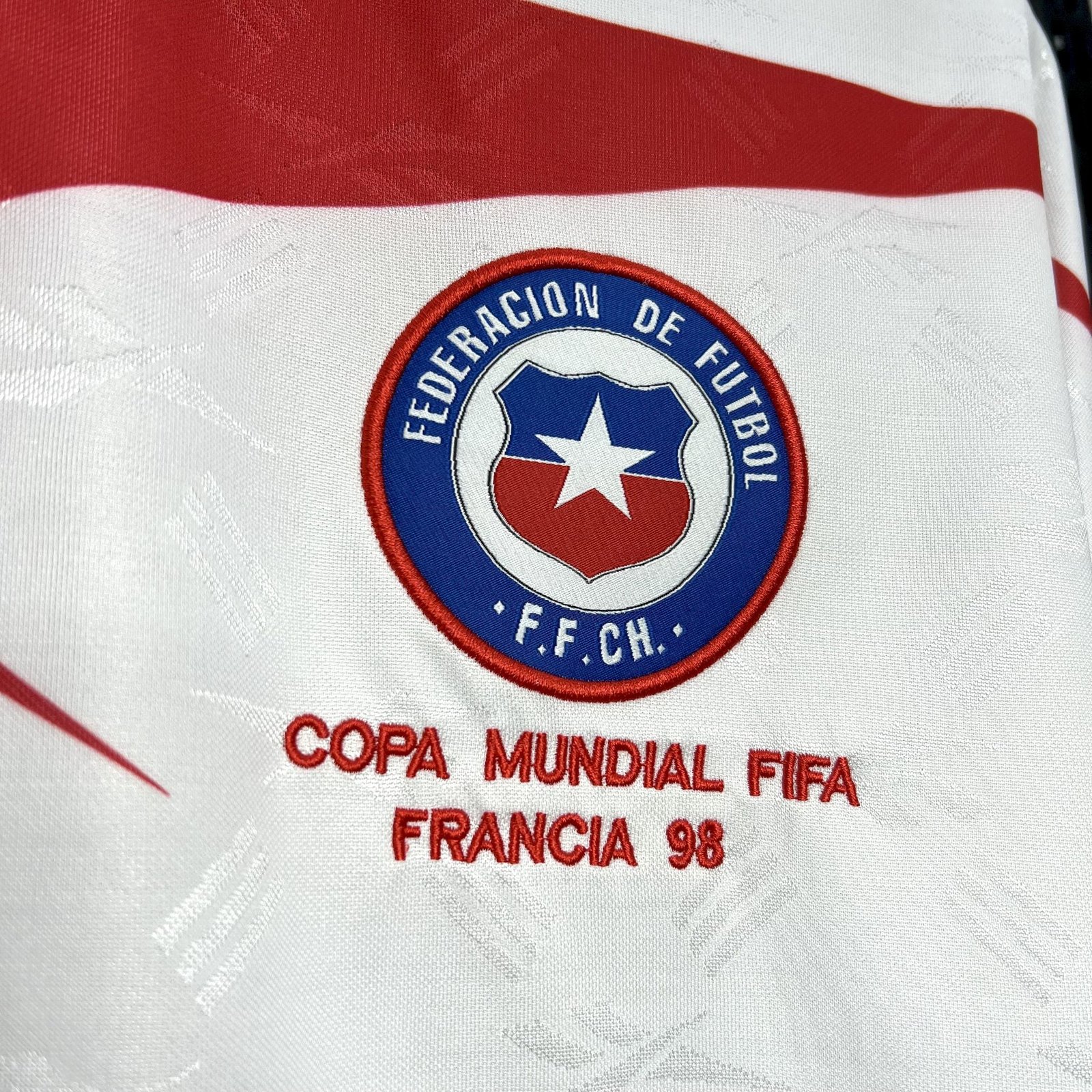 CAMISETA SEGUNDA EQUIPACIÓN CHILE 1998 - Imagen 5