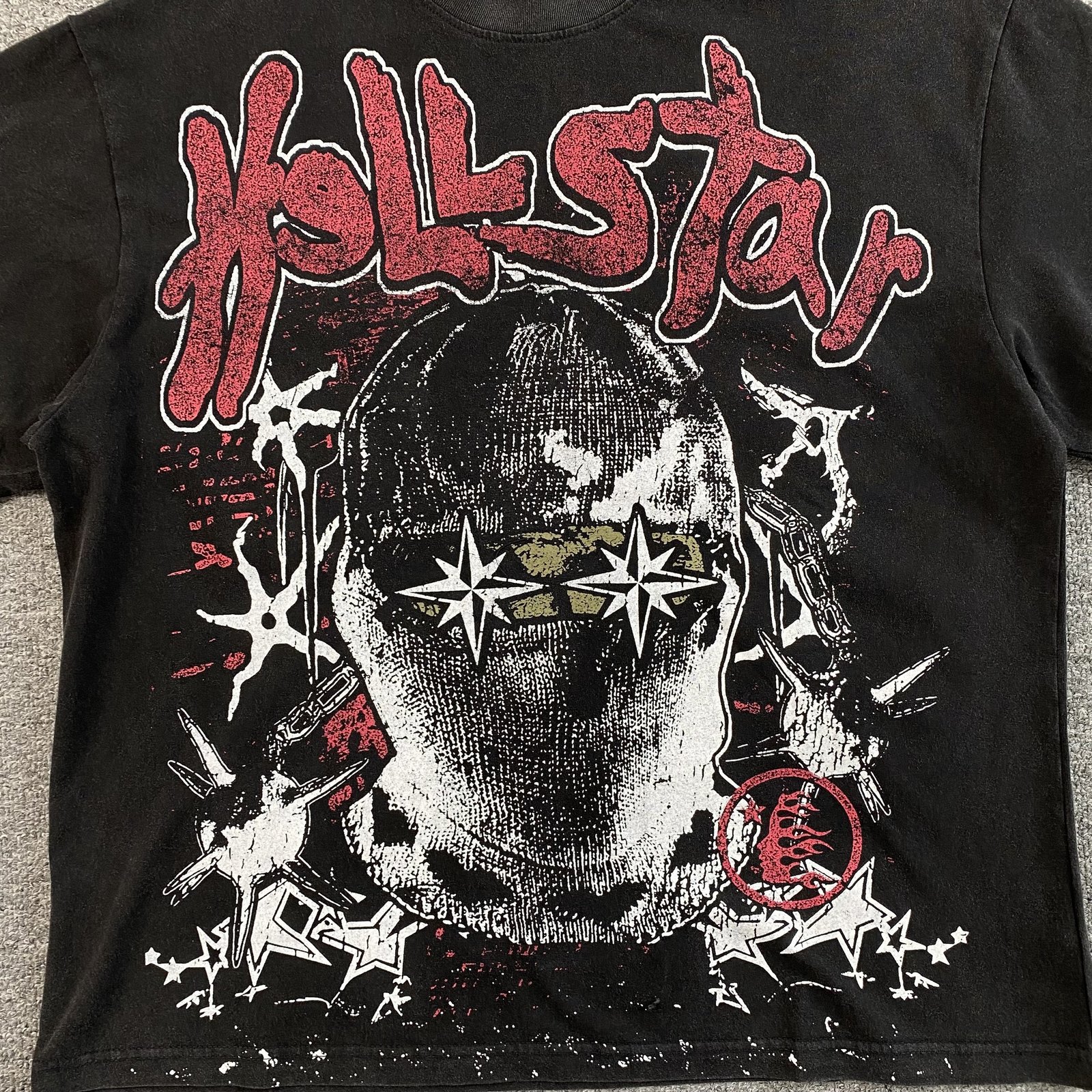 HELLSTAR BLOOD STAR BLACK T-SHIRT - Imagen 6