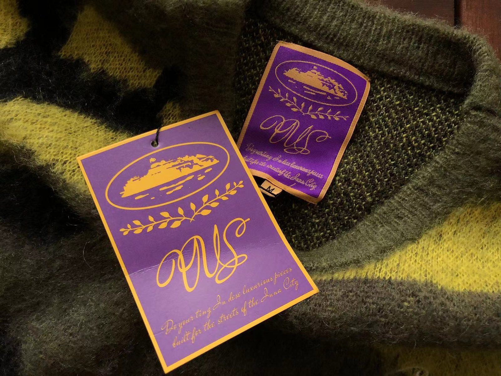 MOHAIR KNIT GUTTA CAMO SWEATER CORTEIZ - Imagen 4