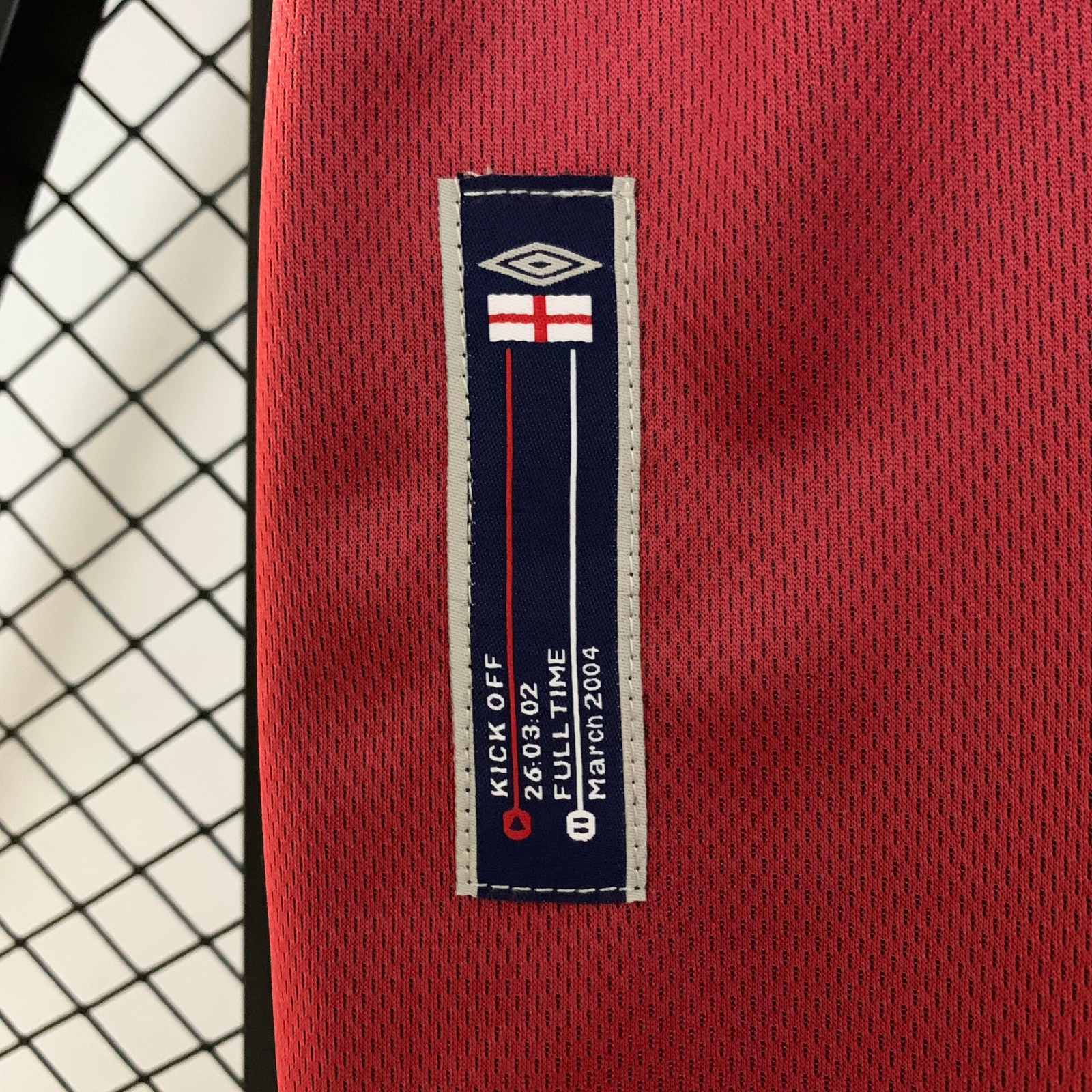 CAMISETA SEGUNDA EQUIPACIÓN INGLATERRA 2002 - Imagen 7