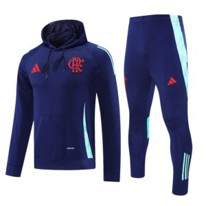 CONJUNTO DE BUZO SIN CIERRE CON GORRO FLAMENGO