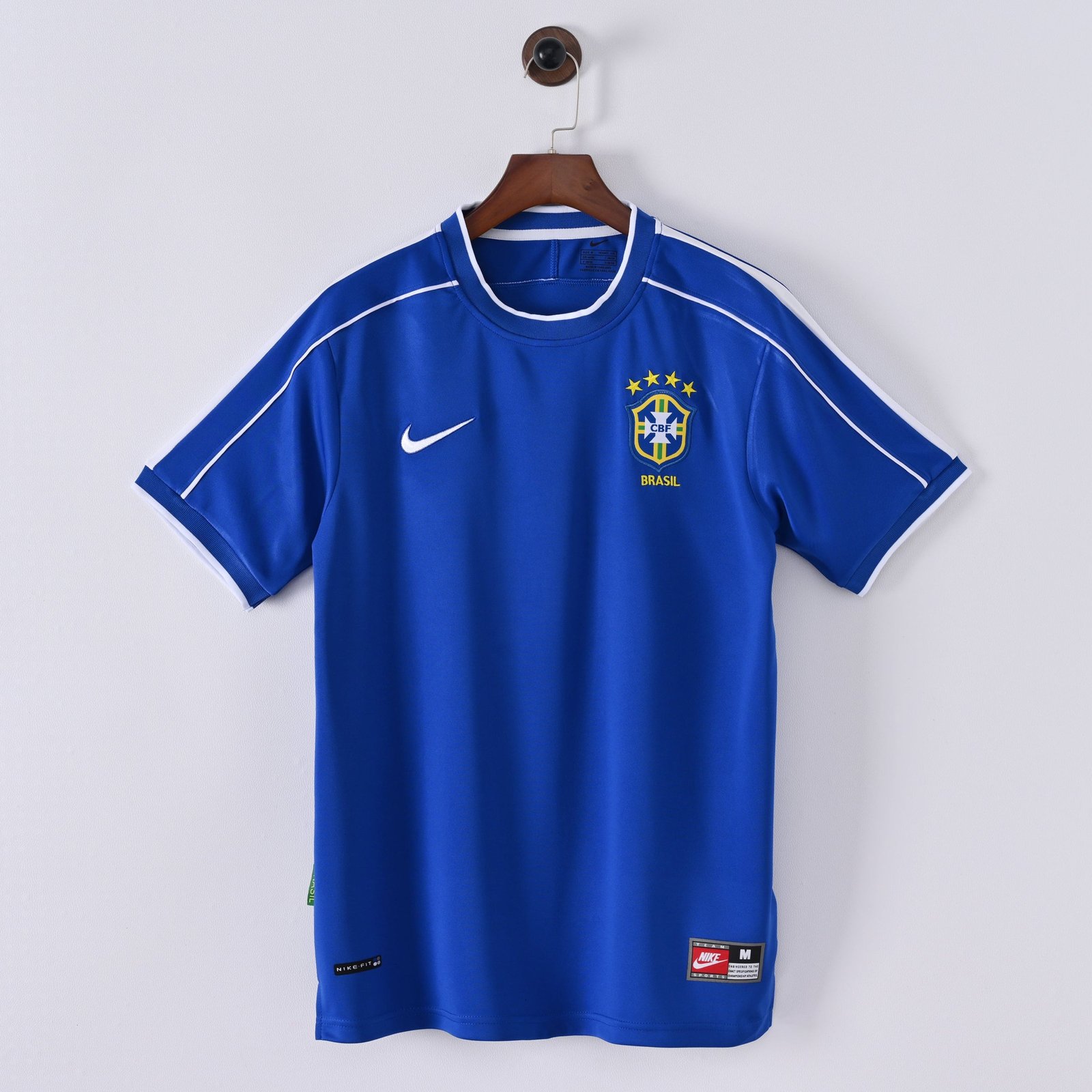 CAMISETA SEGUNDA EQUIPACIÓN BRASIL 1998