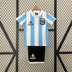 CAMISETA PRIMERA EQUIPACIÓN ARGENTINA 1986 INFANTIL