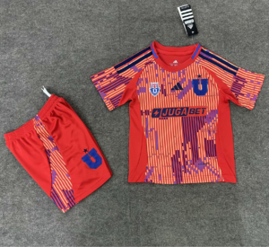CAMISETA SEGUNDA EQUIPACIÓN U. DE CHILE 2025 VERSIÓN INFANTIL