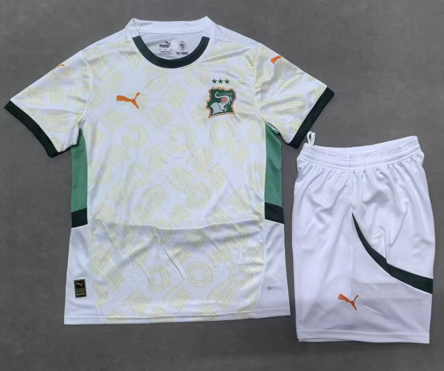 CAMISETA SEGUNDA EQUIPACIÓN COSTA DE MARFIL 2024 VERSIÓN INFANTIL