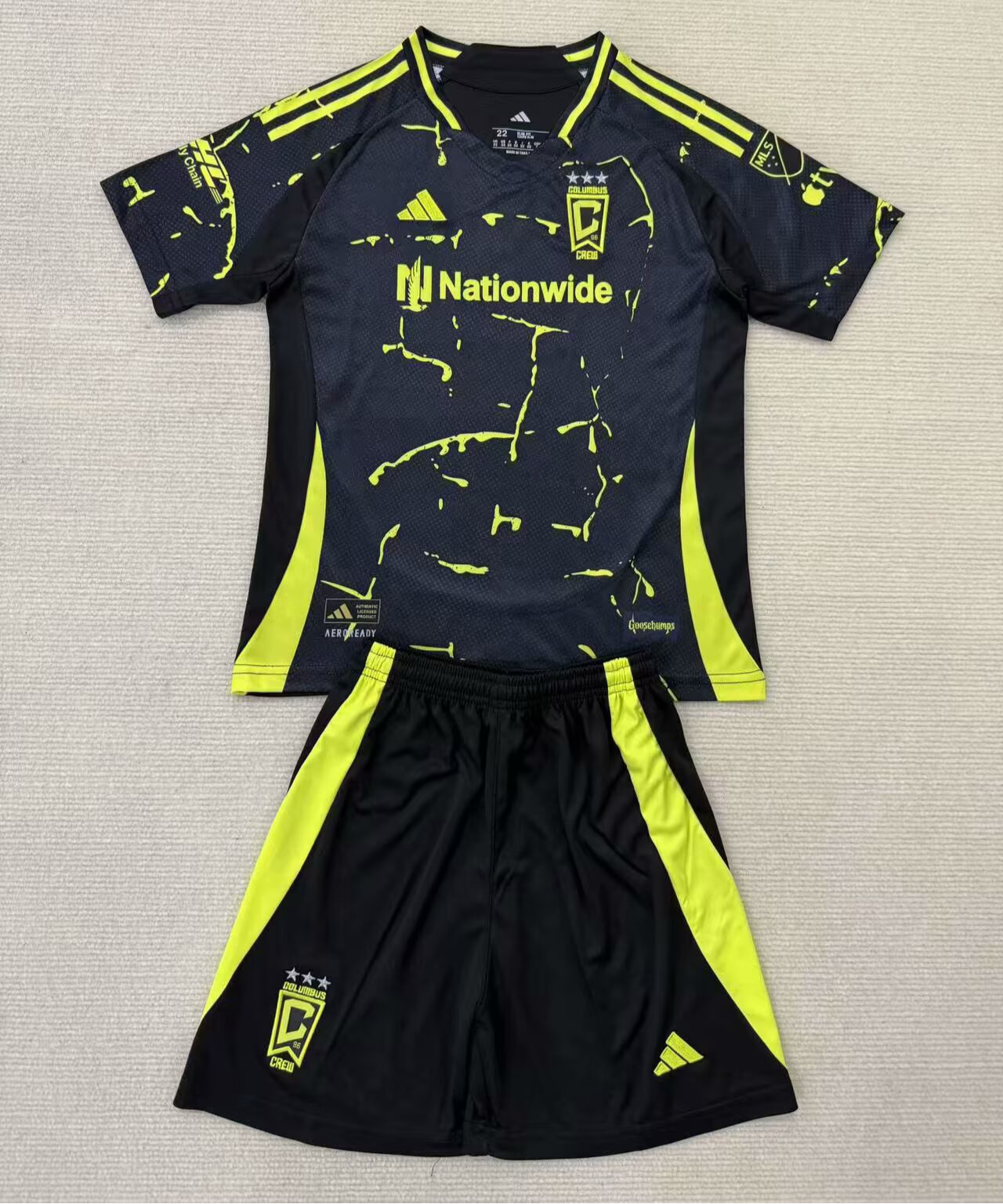 CAMISETA SEGUNDA EQUIPACIÓN COLUMBUS CREW 2025 VERSIÓN INFANTIL