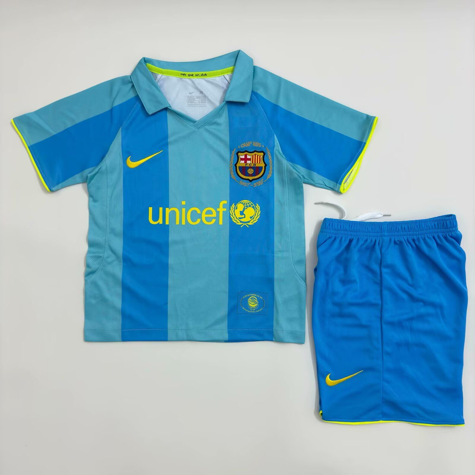CAMISETA SEGUNDA EQUIPACIÓN BARCELONA 2007/08 INFANTIL