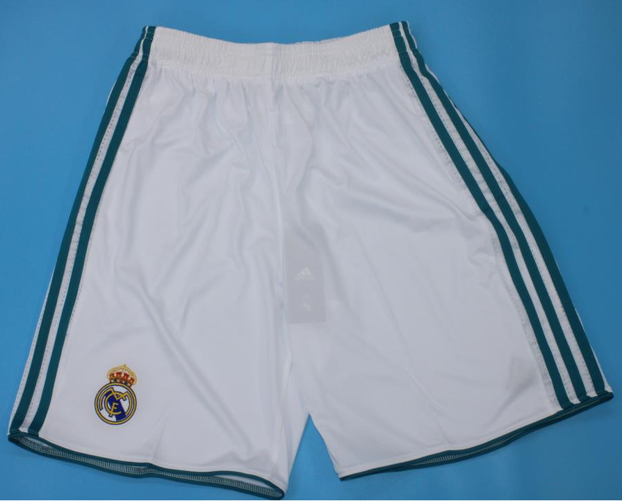 SHORTS RETRO PRIMERA EQUIPACIÓN REAL MADRID 2017/18