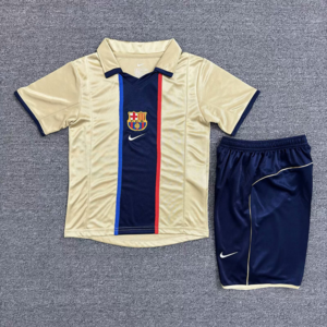 CAMISETA SEGUNDA EQUIPACIÓN BARCELONA 2001/02 INFANTIL
