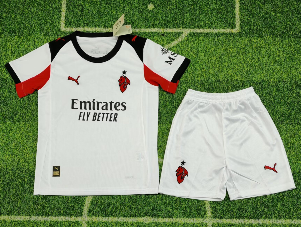 CAMISETA SEGUNDA EQUIPACIÓN AC MILAN 25/26 VERSIÓN INFANTIL