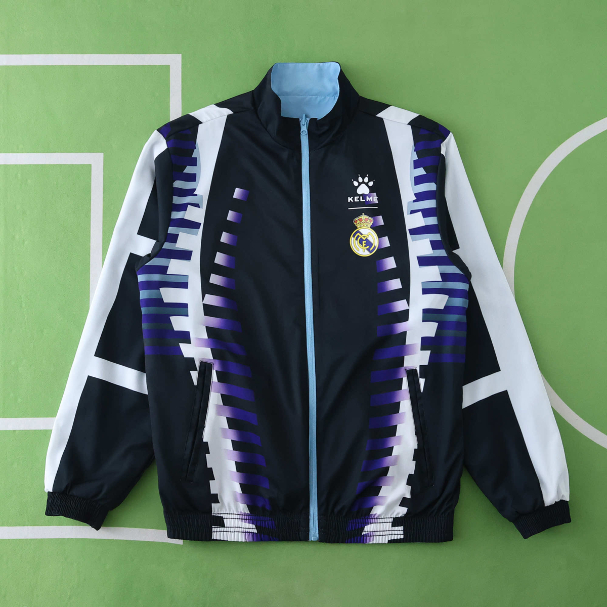 CORTAVIENTOS RETRO REAL MADRID REVERSIBLE