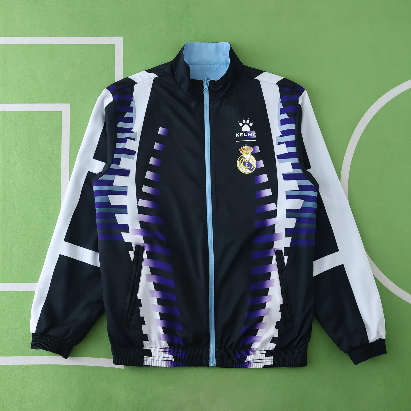 CORTAVIENTOS RETRO REAL MADRID REVERSIBLE