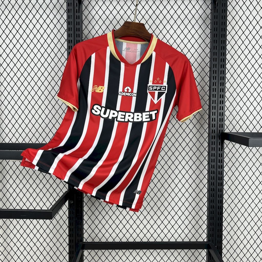CAMISETA SEGUNDA EQUIPACIÓN SAO PAULO 2025 VERSIÓN FAN