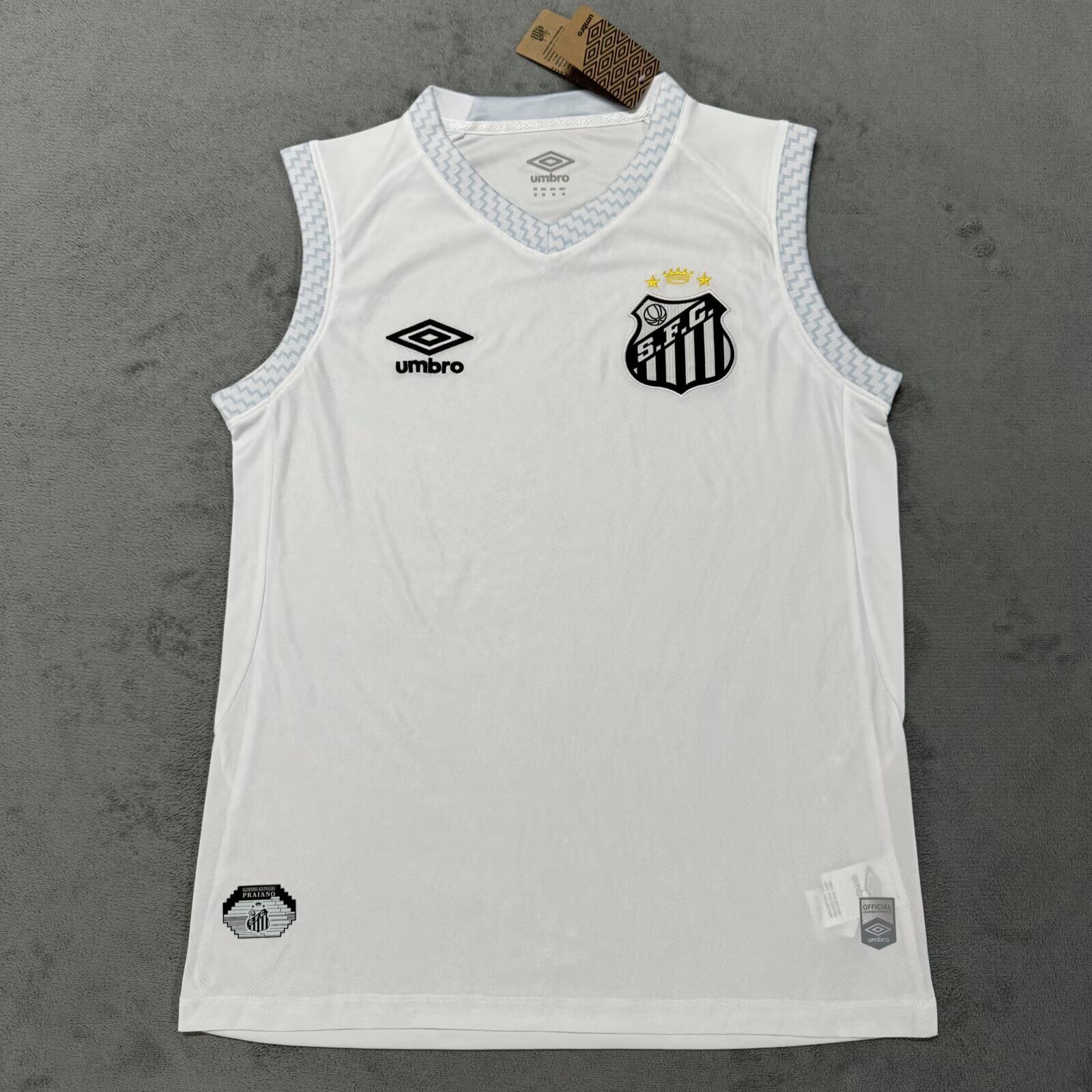 CAMISETA PRIMERA EQUIPACIÓN SANTOS 2025 VERSIÓN SIN MANGAS